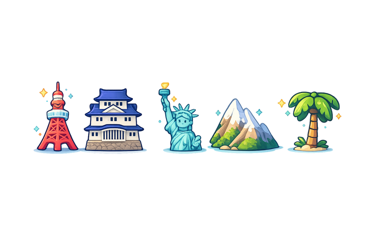 Ilustracion de monumentos